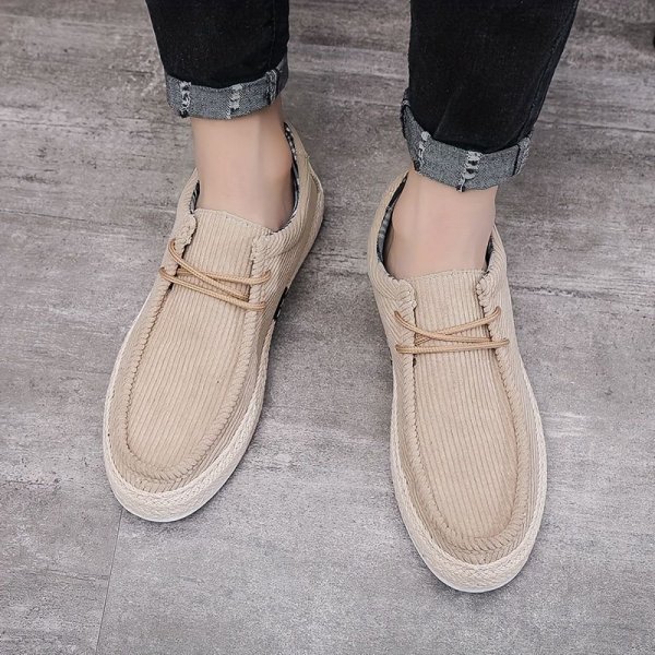 Men's Lightweight Comfy Slip-On Casual Shoes, Breathable Non-Slip Suede Shoes, Spring And Summer
